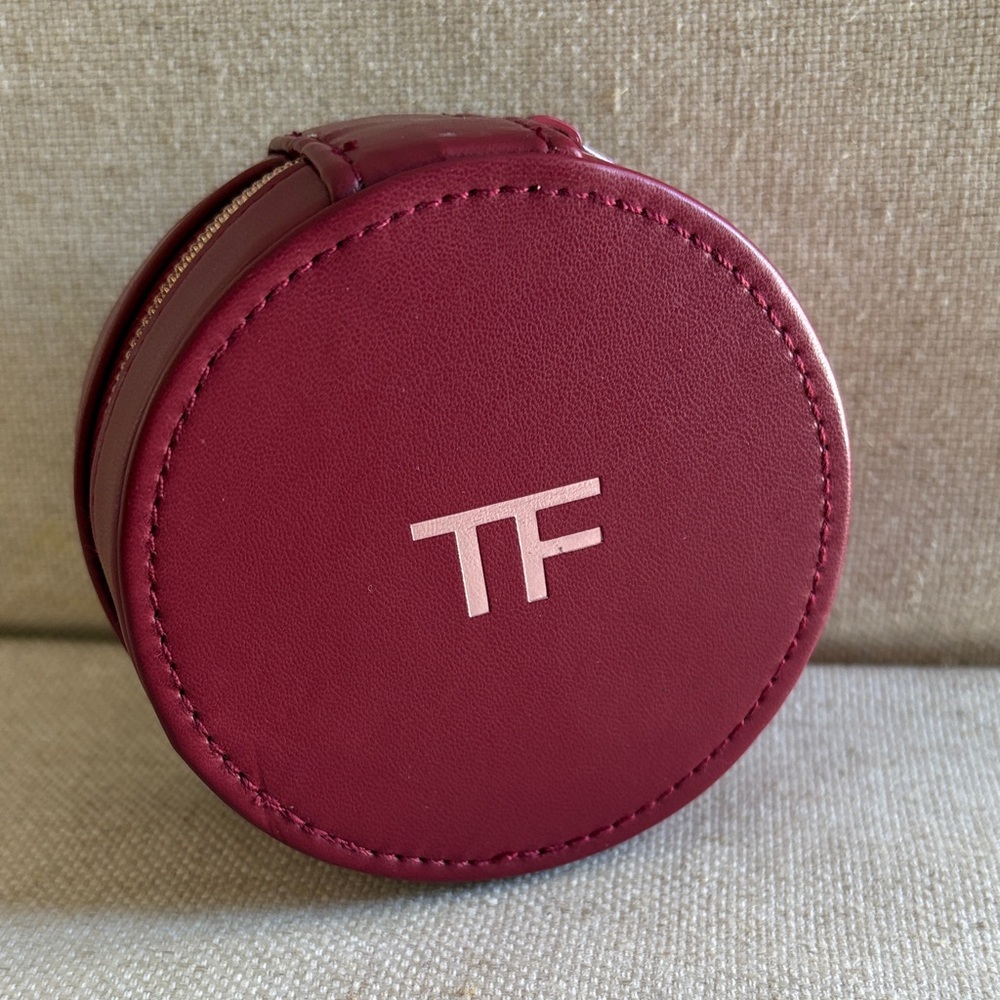 Tom Ford Deep Red Leather Accessory Case